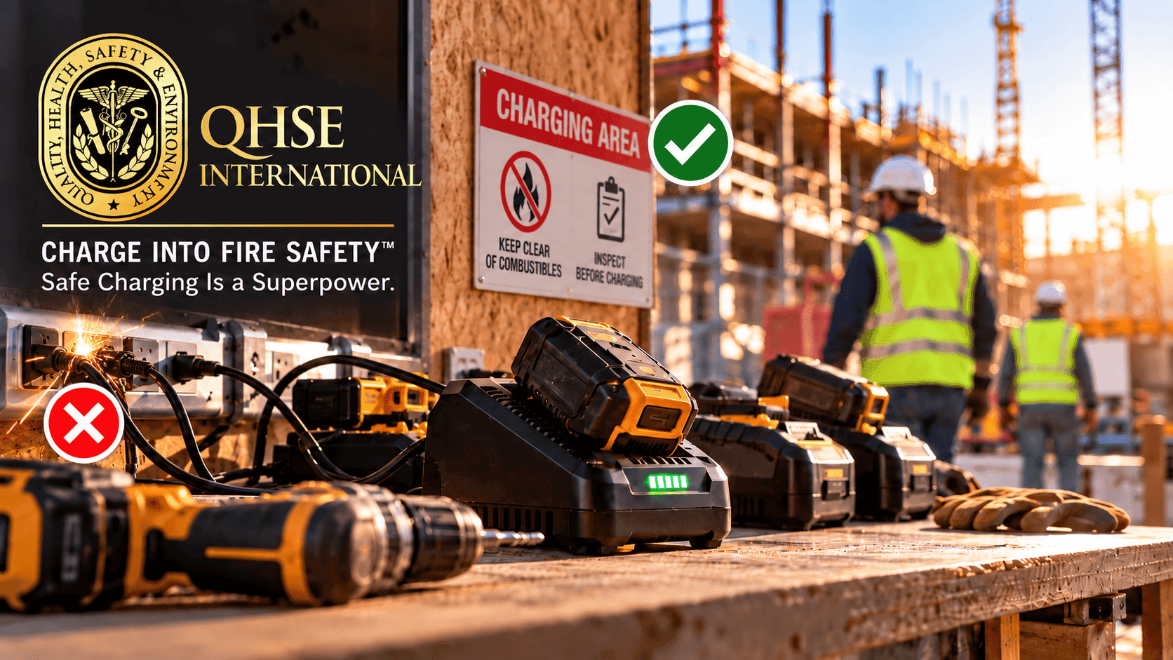 Fire Prevention Week: Battery Charging Safety on Construction Sites